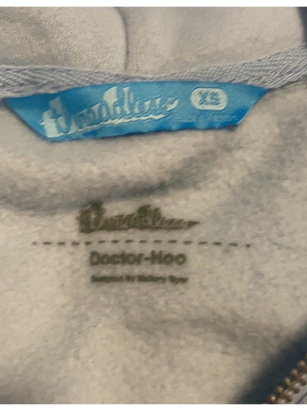 Doctor Who Dr Hoo Owl TARDIS Hoodie Threadless 11 Doctors Zip Up XS Rare - Picture 8 of 8
